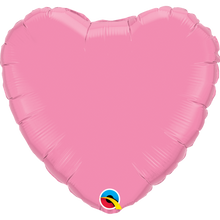 Load image into Gallery viewer, pink heart shaped foil balloon