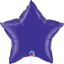 Load image into Gallery viewer, quartz purple star foil balloon 20 inch