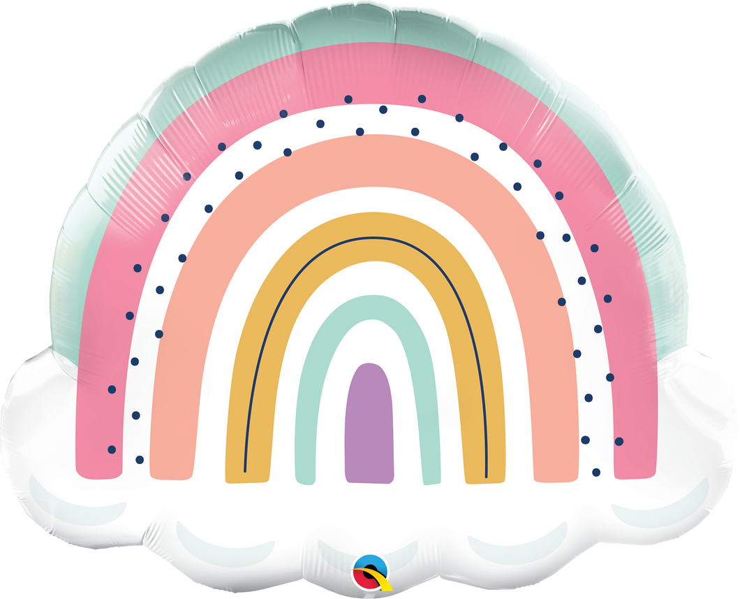 Boho Rainbow Supershape Balloon