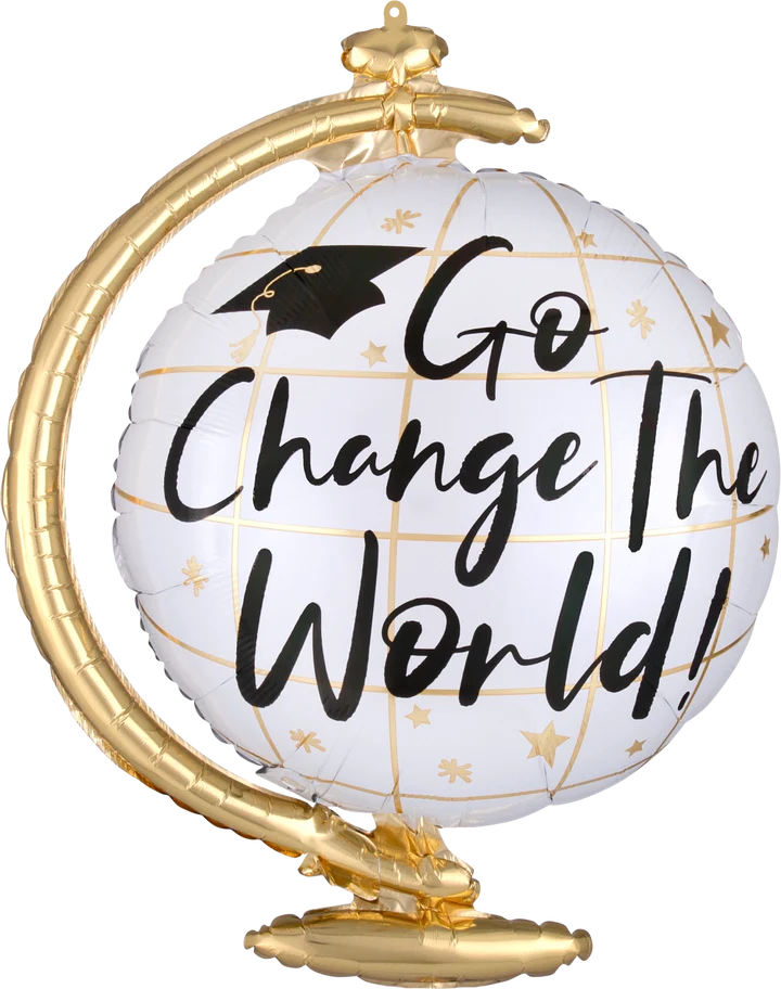 Go Change the World Graduation Balloon