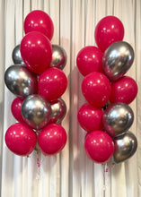 Load image into Gallery viewer, Wild Berry &amp; Silver Balloon Bouquet
