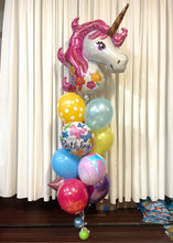 Load image into Gallery viewer, Dreamy Unicorn Birthday Balloon Package

