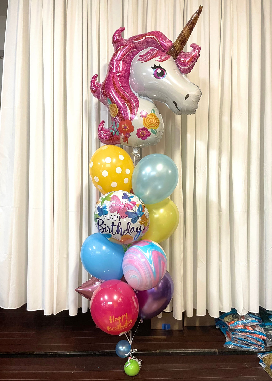 Dreamy Unicorn Birthday Balloon Package
