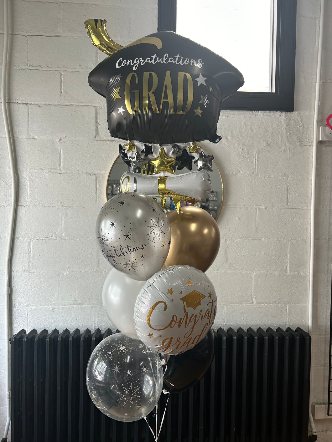 Satin Infused Cap & Diploma Balloon Package