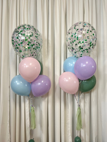 confetti balloons kalisan macaron purple pink blue balloons 