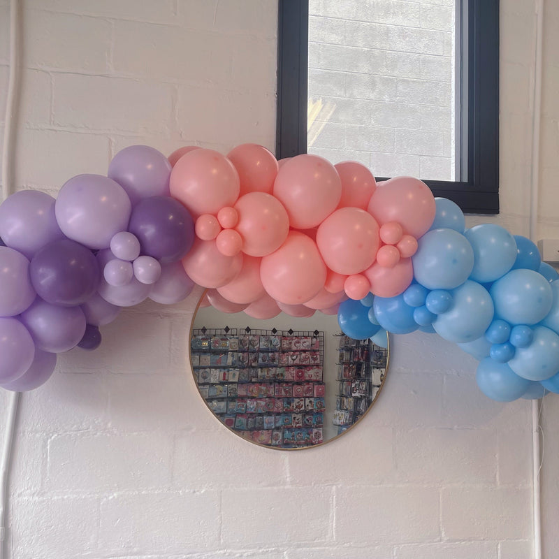 Pastel Themed Organic Garland, Pink, Blue, Purple21