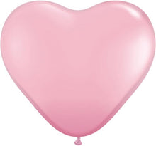 Load image into Gallery viewer, pink heart shaped latex balloon
