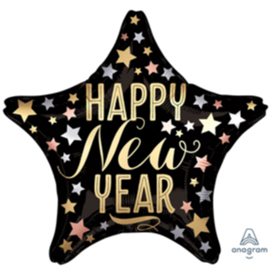Satin Luxe Happy New Year Star