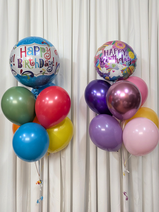 birthday orbz balloon bouquet unicorn mylar foil balloon bouquet