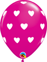 Load image into Gallery viewer, 11-printed-big_heart-Wild_Berry Balloon

