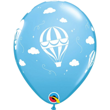 Load image into Gallery viewer, latex-balloons-blue-hot-air-balloons
