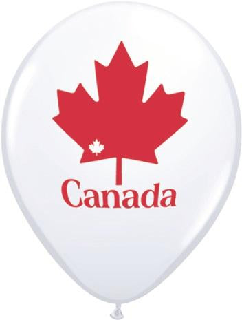 Patriotic Maple Leaf 3ft. Latex Balloon
