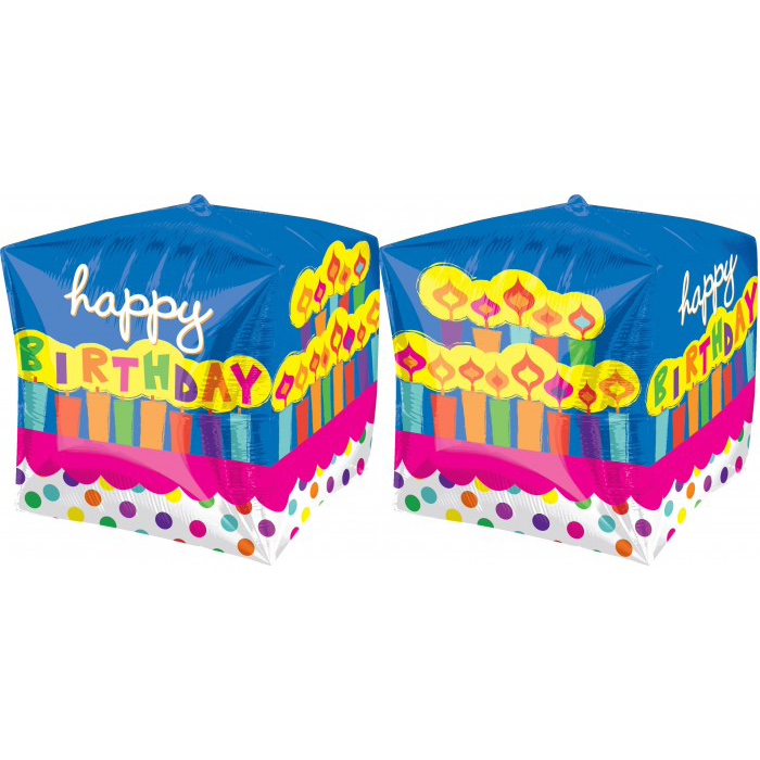 Birthday Cake Cube Balloon