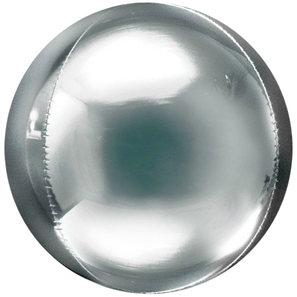 Silver Orbz Circular Balloon Orbz