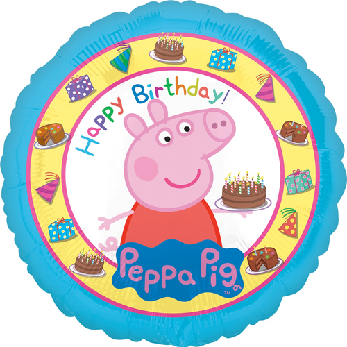 Peppa Pig Happy Birthday Balloon