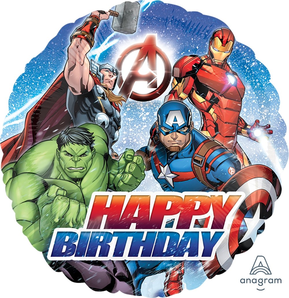 Avenger Happy Birthday Balloon