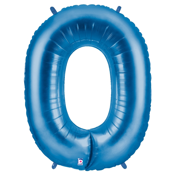 Blue Number 0 Megaloon Balloon Numbers