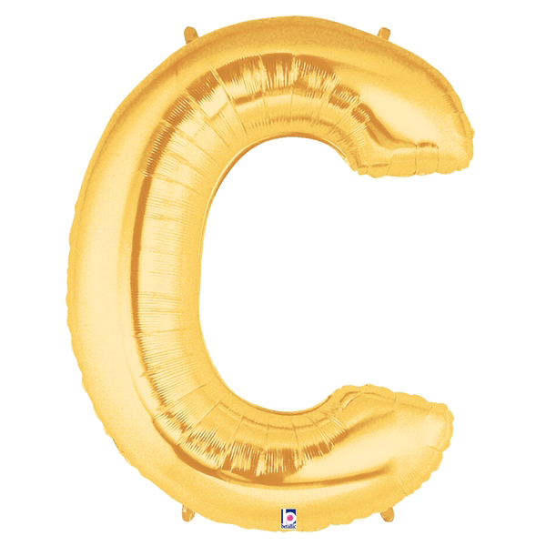 Gold Letter C Foil Balloon Letters