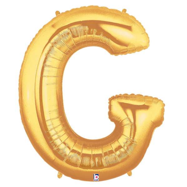 Gold Letter G Foil Balloon Letters