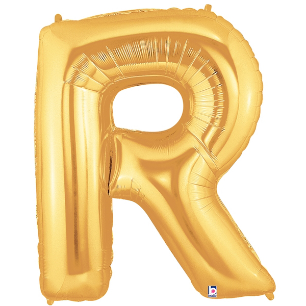 Gold Letter R Foil Balloon Letters