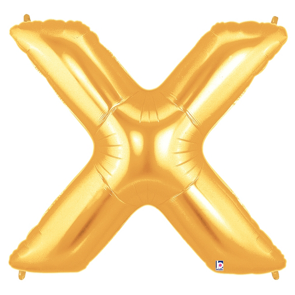 Gold Letter X Foil Balloon-Size 40''
