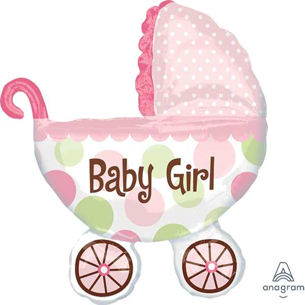 Baby Buggy Girl Balloon