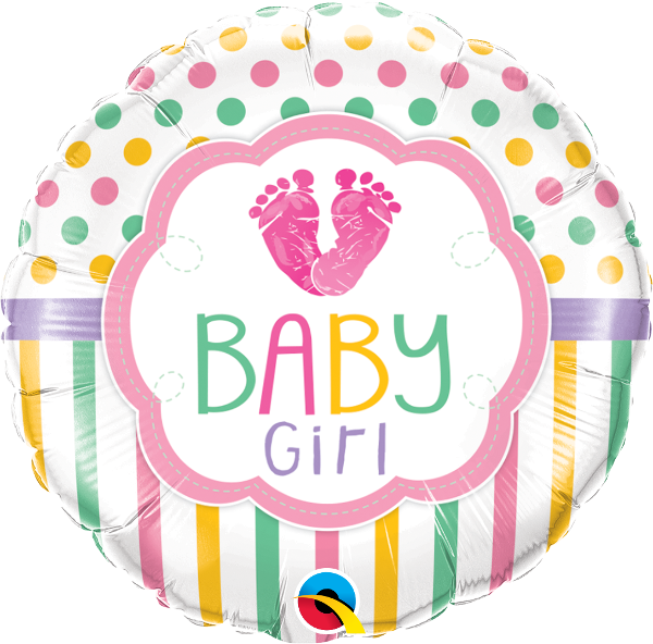 Baby Girl Feet Balloon