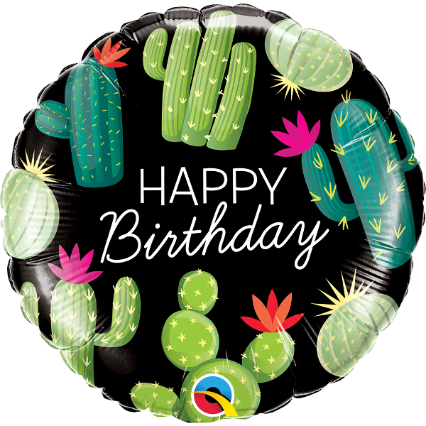 Birthday Cactus Foil Balloon