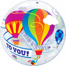 Load image into Gallery viewer, Happy Birthday Hot Air Balloon Ride Bubble Balloon
