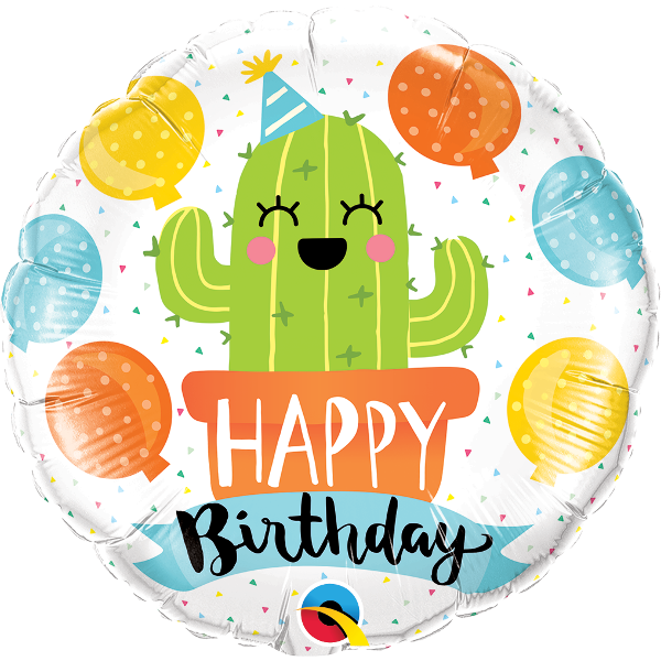 Birthday Party Cactus Foil Balloon