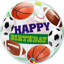 Load image into Gallery viewer, Birthday Sports Ball Bubble Balloon
