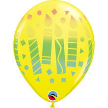 Load image into Gallery viewer, Birthday Spray Yellow 11&quot; Balloons

