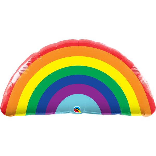 Bright Rainbow Supershape Balloon
