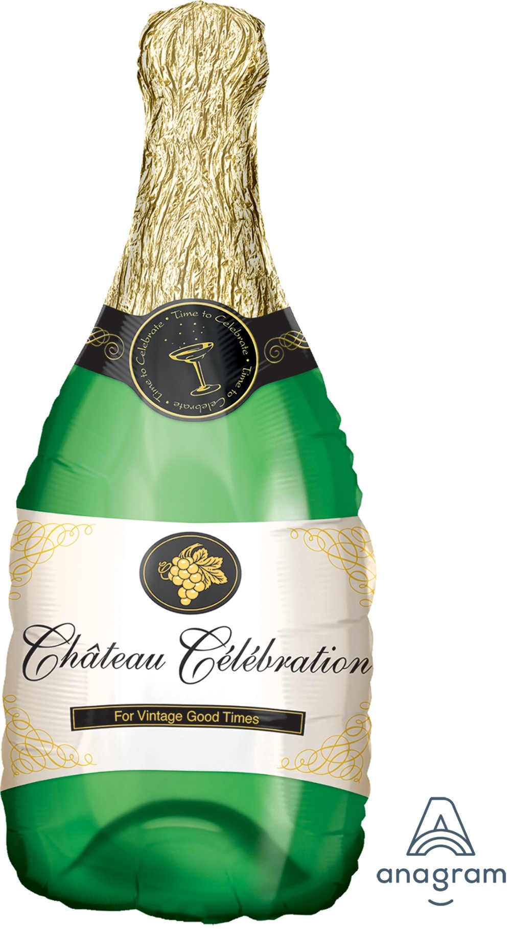 champagne bottle supershape balloon