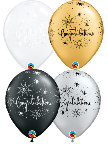 Congratulation Elegant 11'' Balloons