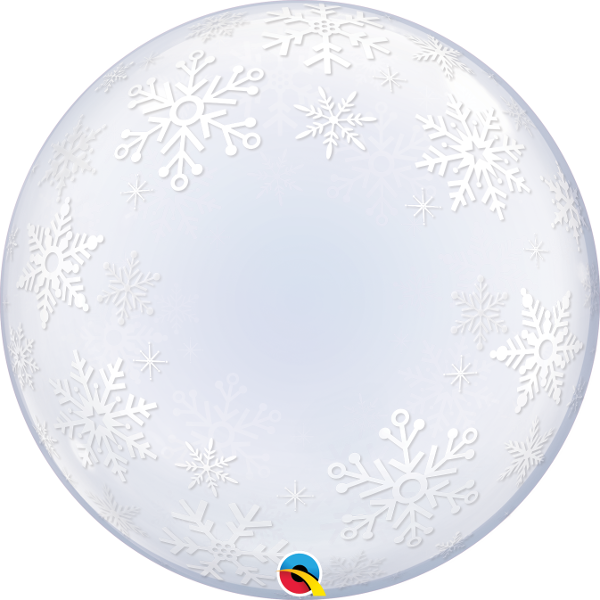 Frosty Snowflakes Deco Bubble Balloon