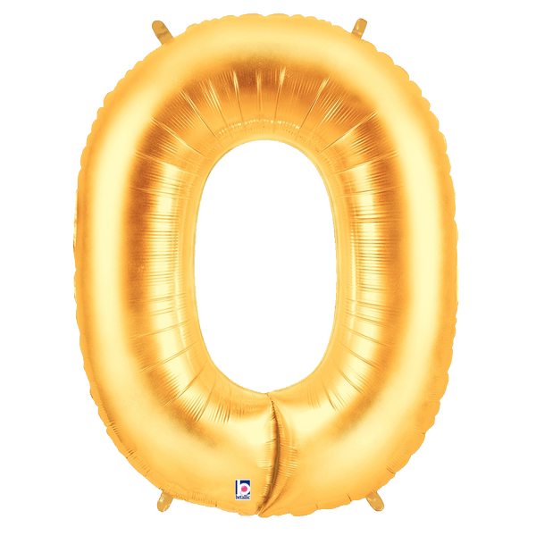 Gold Number 0-9 Foil Balloon Letters