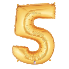 Load image into Gallery viewer, Gold Number 0-9 Foil Balloon Letters
