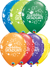Load image into Gallery viewer, Congratulations Graduate Stars 11&quot; Balloons
