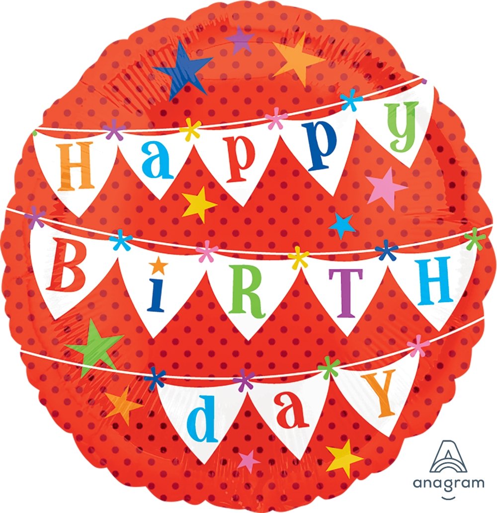 Happy Birthday Banners Balloon