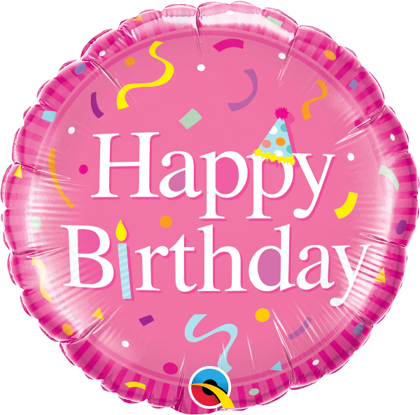 Happy Birthday Pink Balloon
