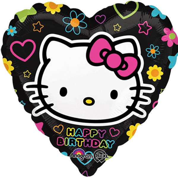Happy Birthday Hello Kitty Balloon