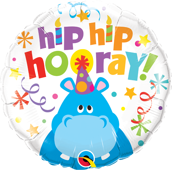 Hip Hip Hooray Hippo Balloon