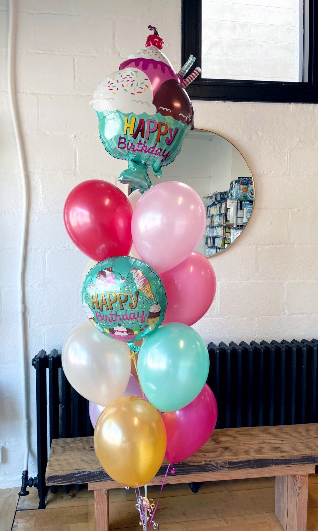 Happy Birthday Ice Cream Frenzy Balloon Package