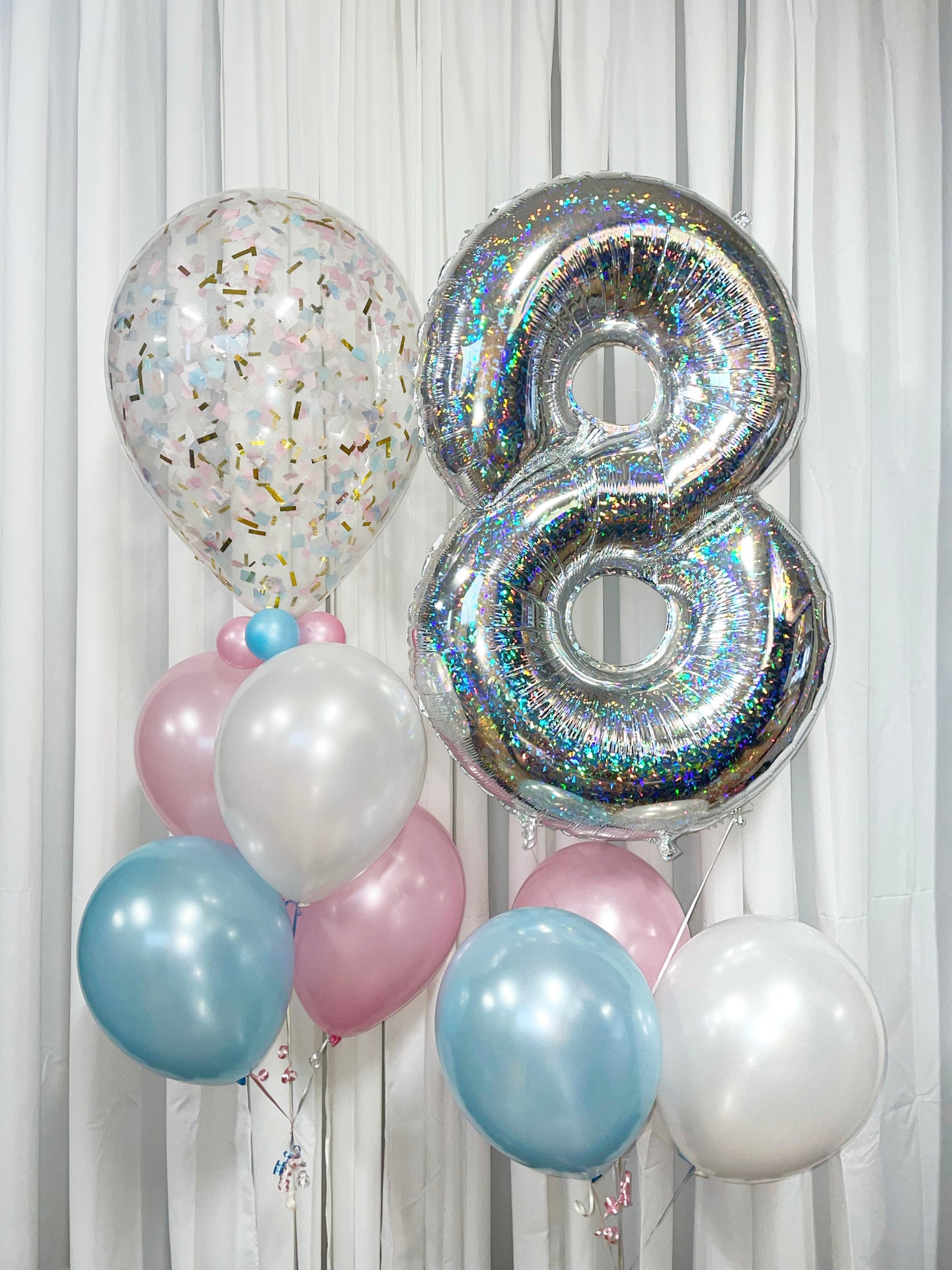 Cotton Candy Holographic Confetti Birthday Package