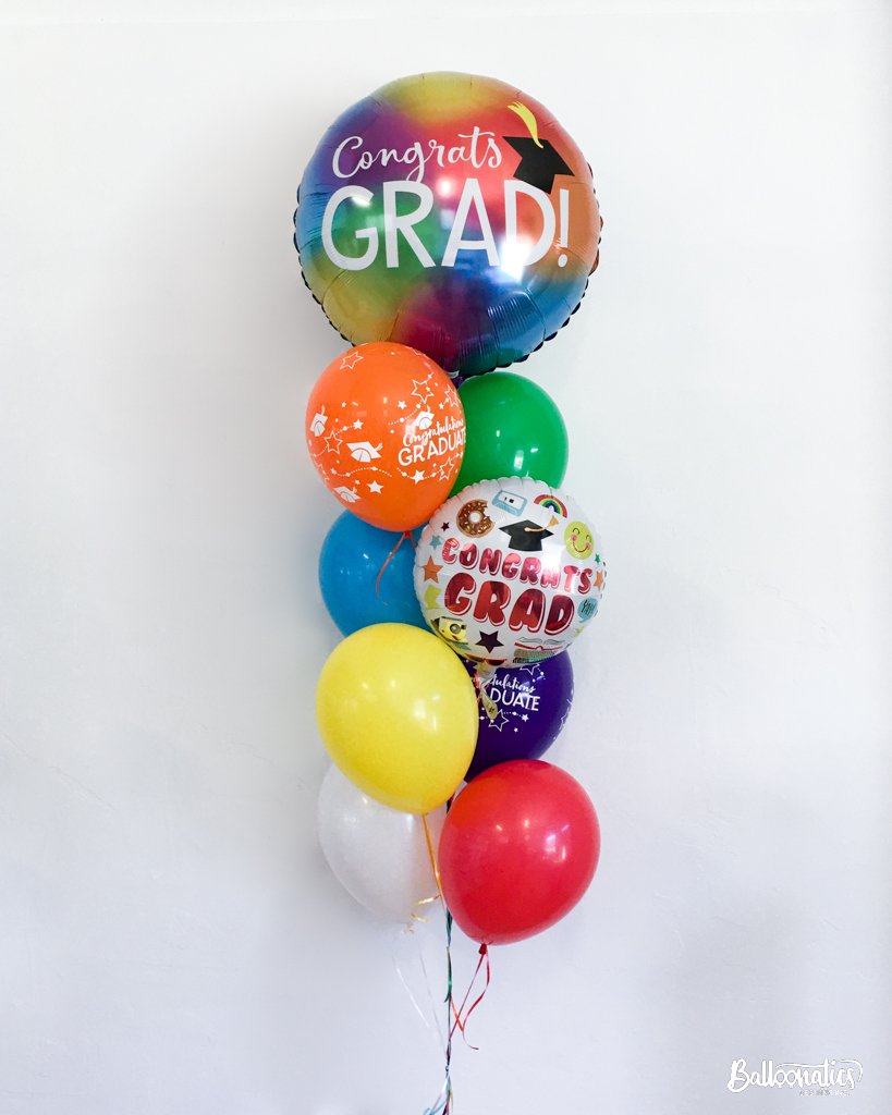 Colorful Grad Balloon Package