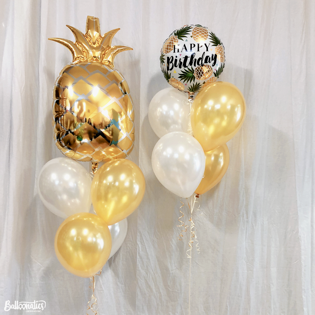 Tropical Pineapple Birthday Balloon Package