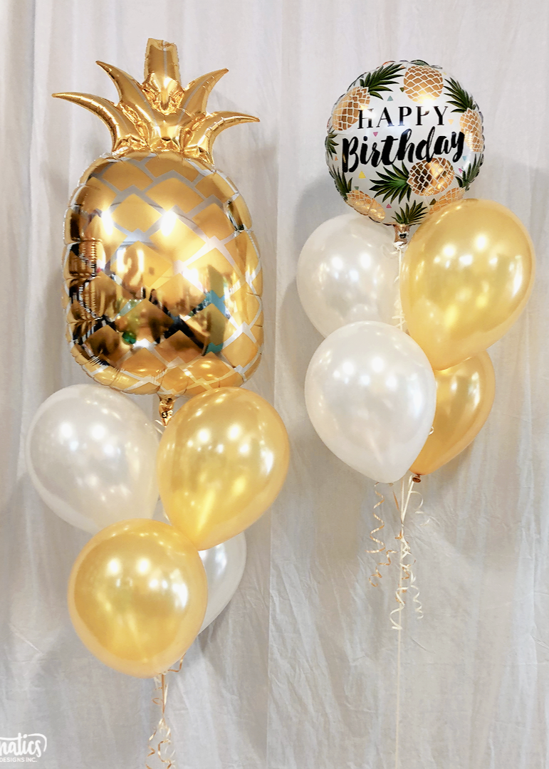 Tropical Pineapple Birthday Balloon Package