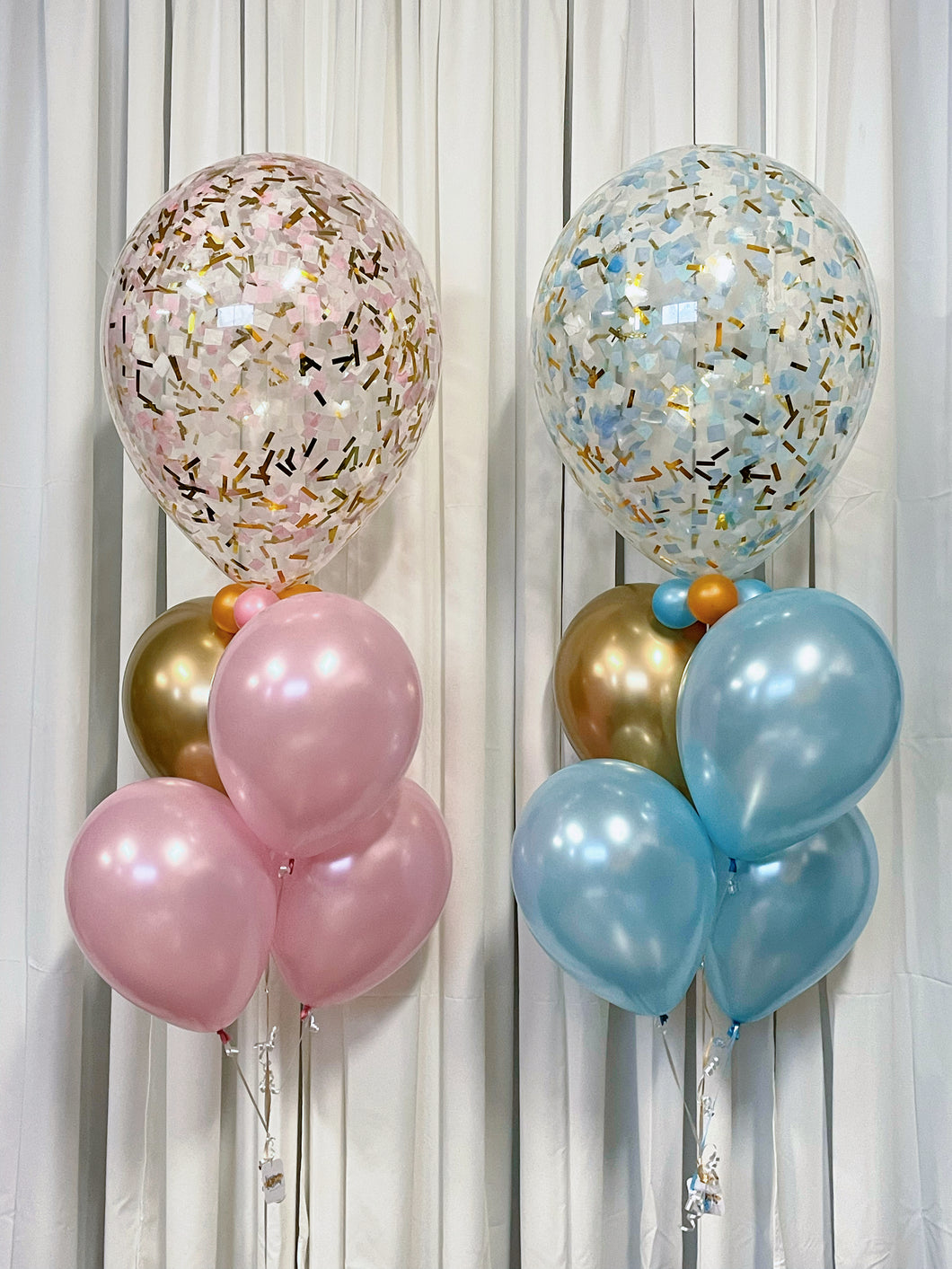 Gender Reveal Party Confetti Decoration Bouquets