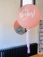 Load image into Gallery viewer, Oh Baby! 3ft Printed Balloon with matching tassels Package
